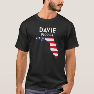 T-shirt Davie Florida USA State America Travel Floridian