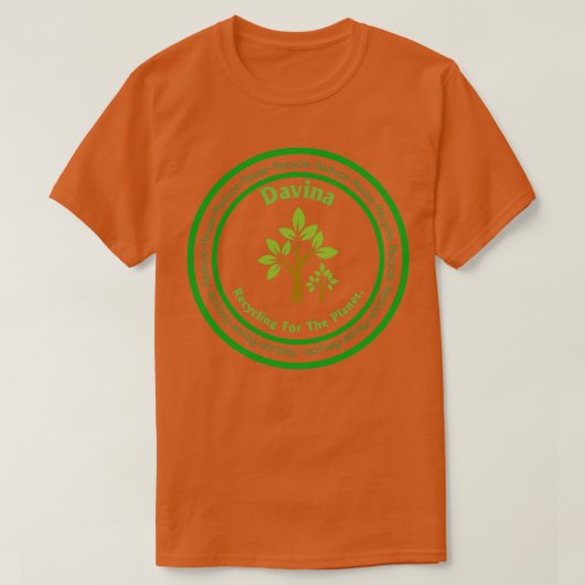 T-shirt Davina Nom Recyclage Vous êtes la différence Rédui (Design devant)