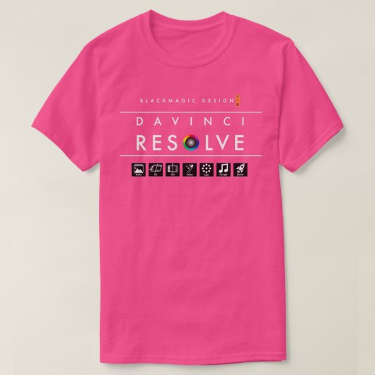 T-shirt Davinci Resolve, Vêtements Accessoires Essentiel  (Design devant)