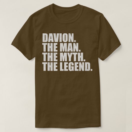 T-shirt DavionDavion Nom Davion prénom (Design devant)