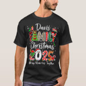 T-shirt Davis Family Christmas 2025 Matching Pjs Xmas Squa (Devant)