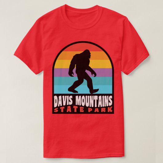 T-shirt Davis Mountains State Park Texas (Design devant)