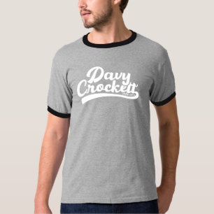 T-shirt Davy Crockett 1786 - 1836 Typographie blanche