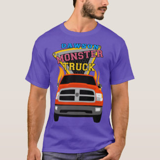 T-shirt Dawson name with monster truck