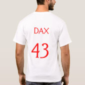 T-shirt Dax, #43 pour le Niners (Dos)