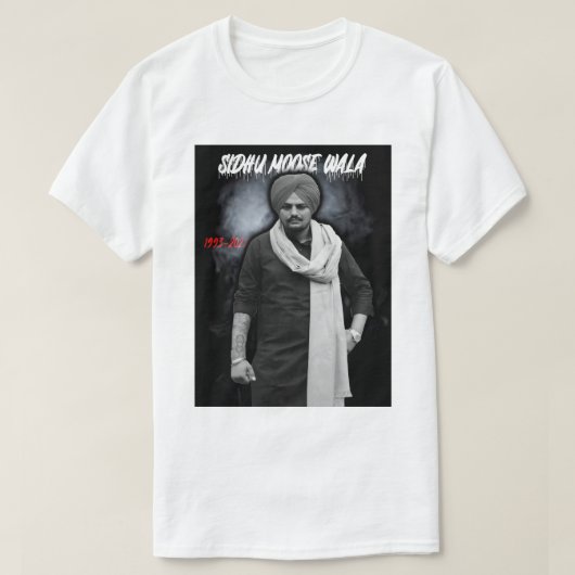 T-shirt Day Gift Sidhu Punjabi Cinema Moose Wala Funny Fan (Design devant)