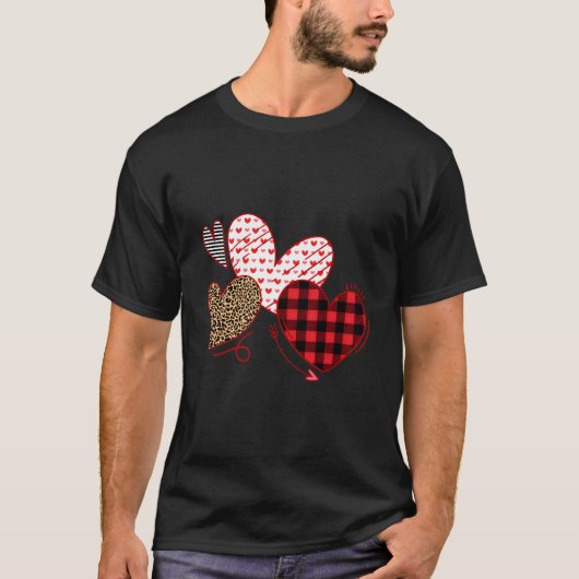 T-shirt Day He Love Leopard Plaid (Devant)