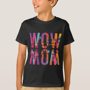 T-shirt Day Maman est juste Wow Updown Art Brush Maman Wow