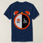 T-shirt Day Night Funny Daylight Saving Time Gifts  (Design devant)