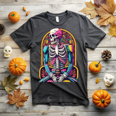T-shirt Day of the dead, Elegance never fades