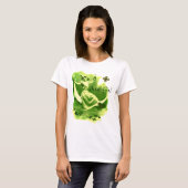 T-SHIRT DAY PATRICK'S DAY LUNE LADY AVEC MONOGRAM SHAMROCK (Devant entier)