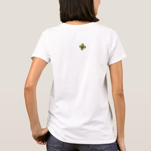 T-SHIRT DAY PATRICK'S DAY LUNE LADY AVEC MONOGRAM SHAMROCK (Dos)