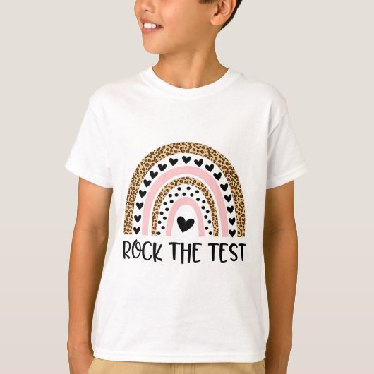 T-shirt Day Rock L'Enseignant De Test Funny Rainbow Testin (Devant)