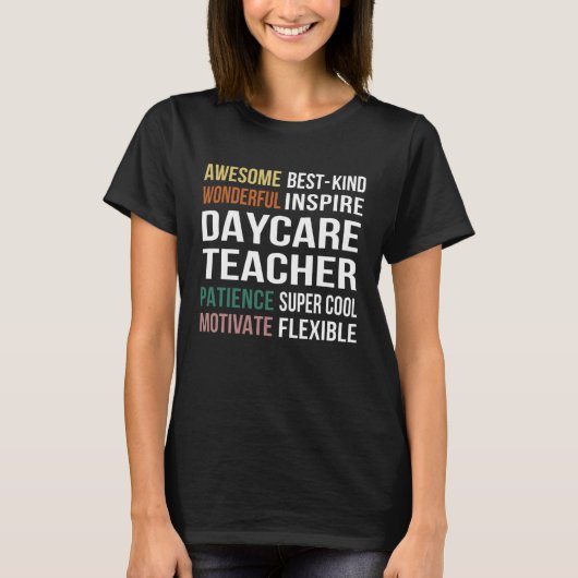 T-shirt Daycare Teacher Appreciation (Devant)