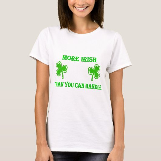 T-shirt DayDrinker plus irlandais que vous peut manipuler (Devant)