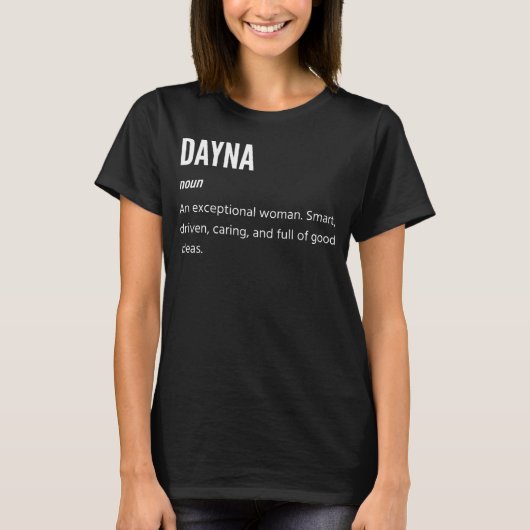 T-shirt Dayna Noun Une Femme Exceptionnelle (Devant)