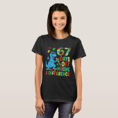 T-shirt Days Of Making A Difference Dinosaur Autism Teache (Devant entier)