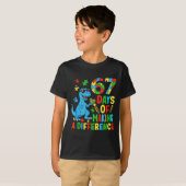 T-shirt Days Of Making A Difference Dinosaur Autism Teache (Devant entier)