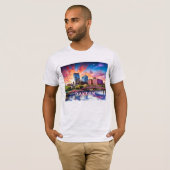 T-shirt Dayton Skyline Graffiti Art (Devant entier)