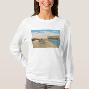 T-shirt Daytona Beach, FL - vue de plage de casino de