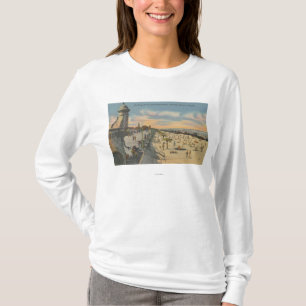 T-shirt Daytona Beach, FL - vue de promenade de plage