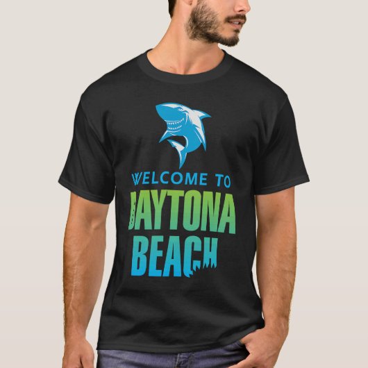 T-shirt Daytona Beach Florida Shark Bite (Devant)