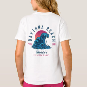 T-SHIRT DAYTONA BEACH FLORIDA VACANCES D'ÉTÉ VAGUES