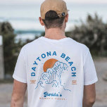 T-SHIRT DAYTONA BEACH FLORIDA VACANCES D'ÉTÉ VAGUES<br><div class="desc">DAYTONA BEACH FLORIDA SUMMER WAVES VACANCES - Ce design vintage Daytona Beach design avec un coucher de soleil en silhouette, mouettes et vagues finies en ligne pour se souvenir d'une pause de printemps ou vacances d'hiver en Floride. Ce tee-shirt est également une excellente idée cadeau pour ceux qui aiment Daytona...</div>