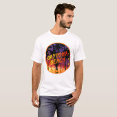 T-shirt Daytona Beach, Floride Palmiers couchers de soleil (Devant entier)