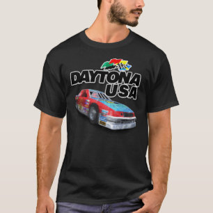 T-shirt Daytona USA Logo de voiture en état de détresse Cl