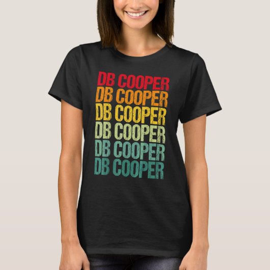 T-shirt Db Cooper Rétro Vintage (Devant)