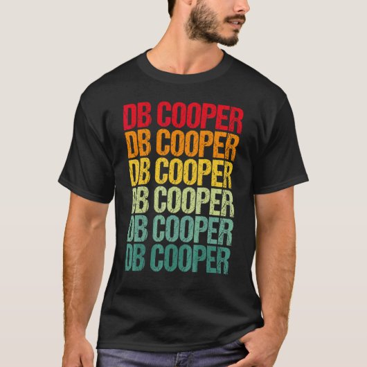 T-shirt Db Cooper Rétro Vintage (Devant)