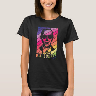 T-shirt Db Cooper Vintage Arc-en-ciel 1971 Détournement Ca