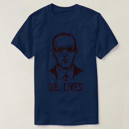 T-shirt DB Cooper vit (Design devant)
