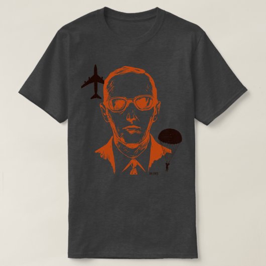 T-shirt DB Cooper vit 1 (Design devant)