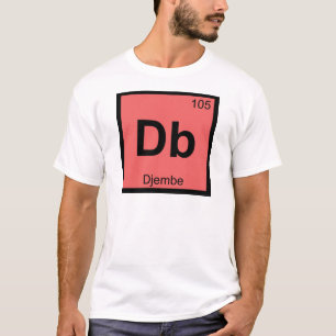 T-shirt Db - Symbole de tableau périodique de la chimie de