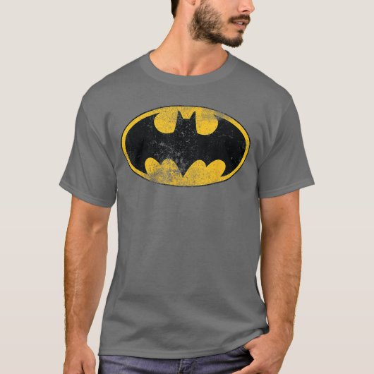T-shirt DC Batman Logo Classic Distressed (Devant)