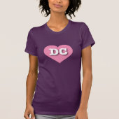 T-shirt DC Pink Heart - J'aime DC (Devant)