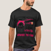 T-shirt DCW Nurse Smart Sarcastic Messy Bun Nurses Week (Devant)