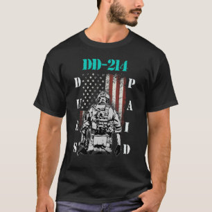 T-shirt Dd-214 Frais Payés Dd214 Soldat Vétérinaire 1
