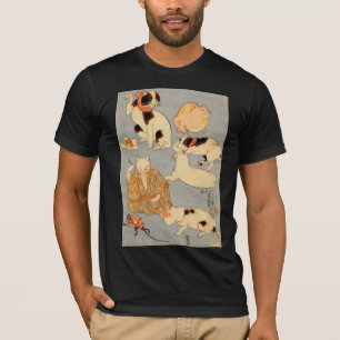 T-shirt ) de 下 de (de たとえ尽の内, chats japonais de 国芳 (3),
