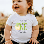 T-shirt de 1er anniversaire de bébé avec un nom pe