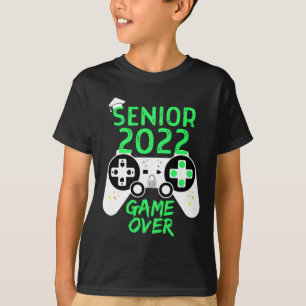 T-shirt De 2022 Senior Jeu Vidéo Sur Écolier Vert Joueur