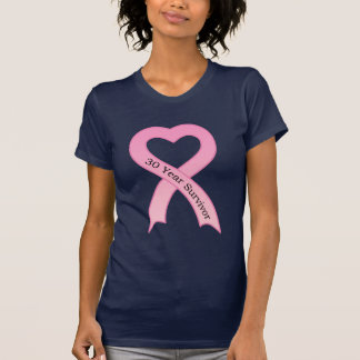 T-shirt de 30 d'an de survivant de rose dames de