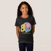 T-shirt de 8 ans jaune sirène (Devant entier)