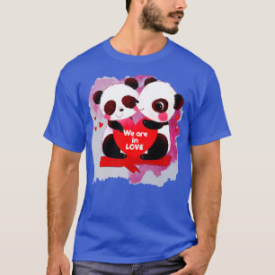 T-shirt De adorables pandas amoureux