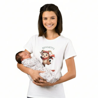 T-shirt de Baby Shower pour bébé hiver avec un mou
