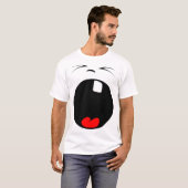 T-shirt de baîllement de visage (Devant entier)