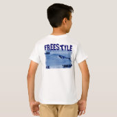 T-shirt de bain d'enfants de style libre (Dos entier)