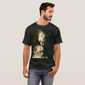 T-shirt de baiser de guépard (Devant entier)
